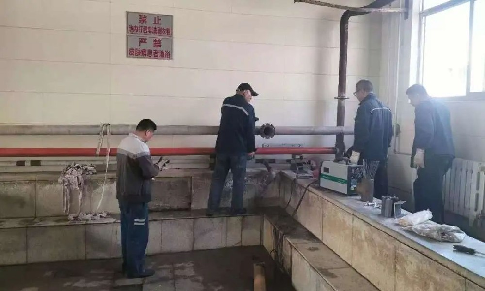 鹿洼煤矿澡堂管道改造工程顺利完成